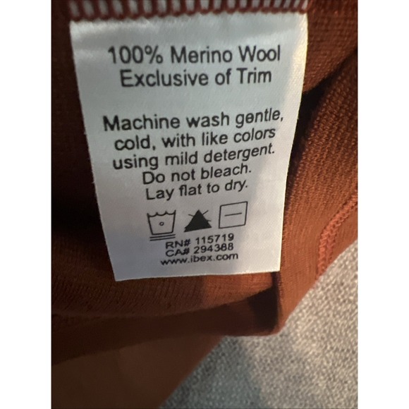 Ibex Merino Wool 1/2 Zip Pullover Men's XL Preppy Golf Made In USA Rustic Color - Picture 7 of 10